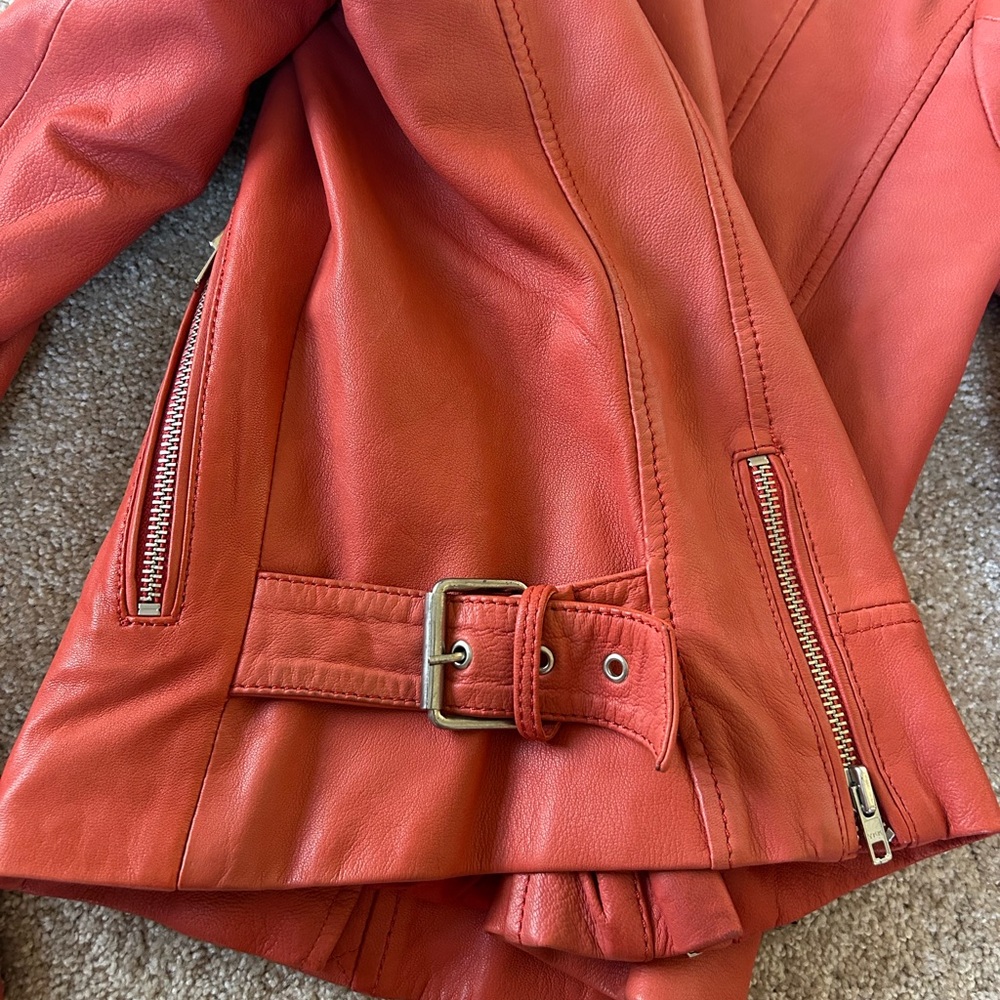 Maje Leather Jacket - Picture 4 of 7